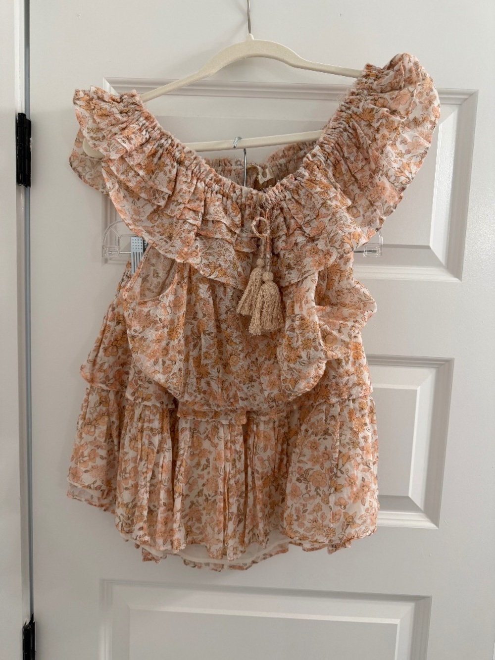 Love Shack Fancy Dorin Crop Top and Skirt Set